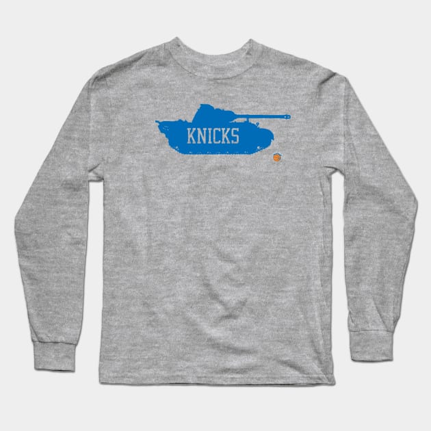 KnicksTank Blue Long Sleeve T-Shirt by The Knicks Wall